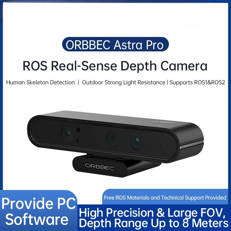 Power Tools Ai - ORBBEC Astra Pro 3D深度カメラ 0.6-8Mレンジ AIロボット工学
