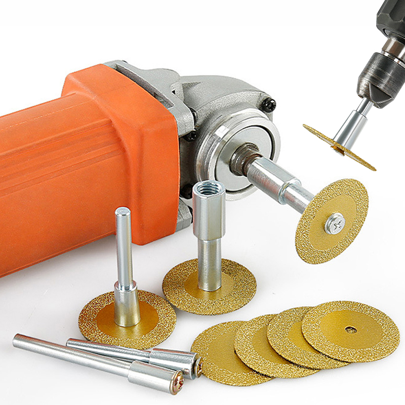 Power Tools Sheets - 40mm ブレイズダイヤモンドソーブレード M10 アングルグラインダー 電動ハンドドリル接続ロッドアダプター セラミック石彫刻切断工具