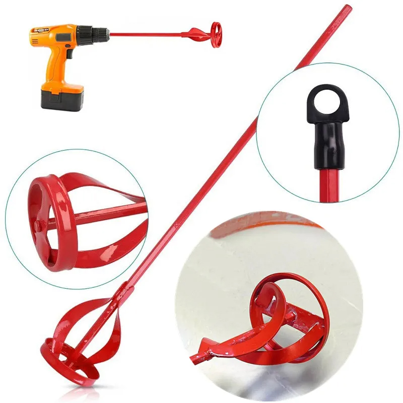Power Tools Plumbing - 六角シャフト石膏ペイントミキサー混合パドルロッド電気ドリル用建設撹拌機パテセメントグラウトモルタルツール