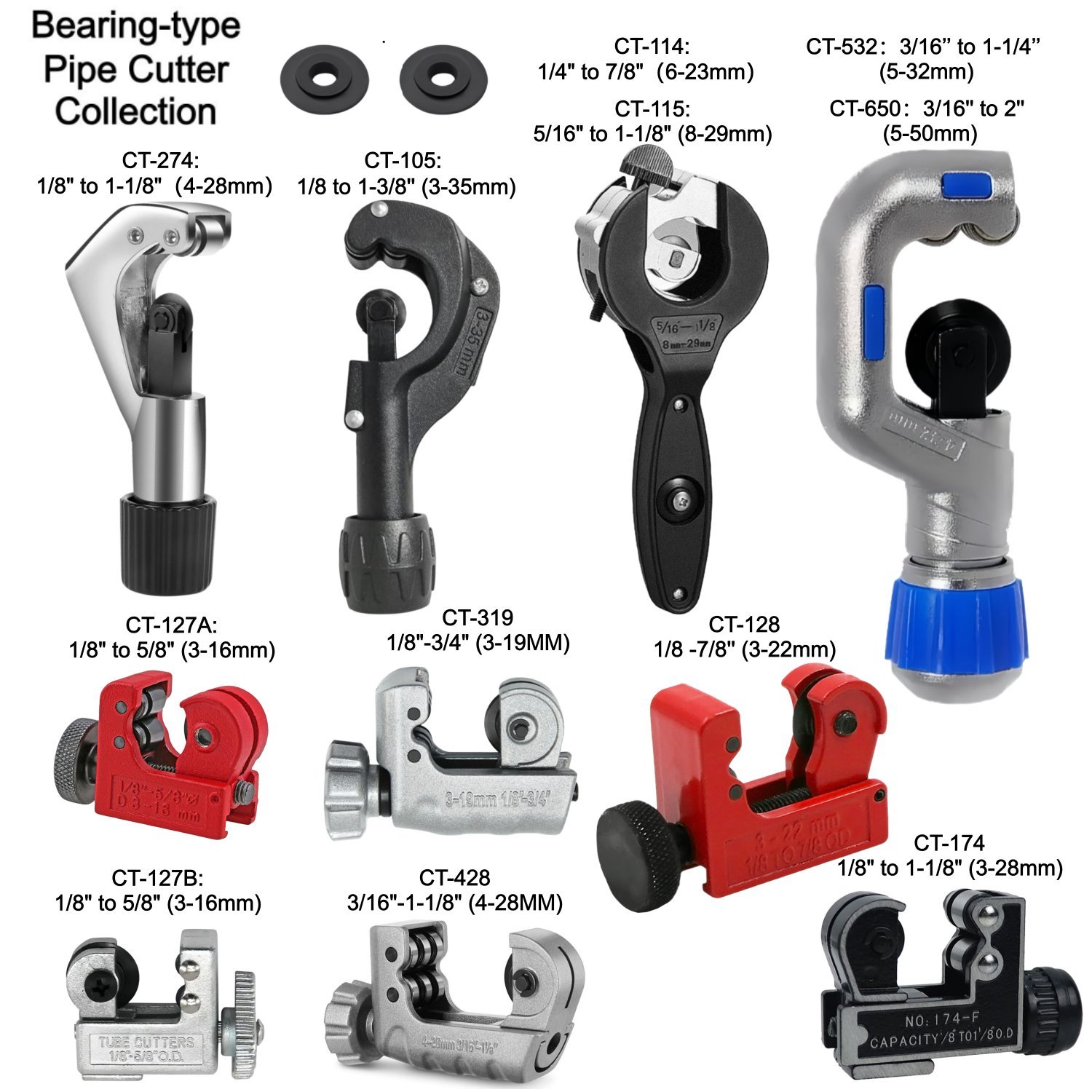 ベアリング式パイプカッター ロータリー手動装置 PVCエアコ - Power Tools Plumbing のレビューと価格