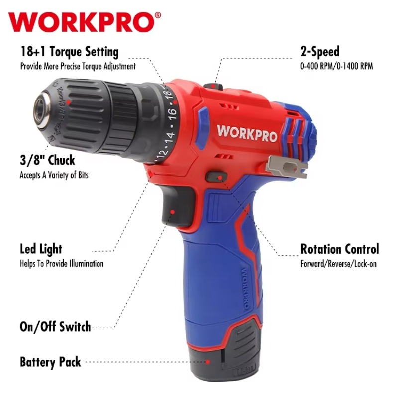 12V 10mmコードレスドリル コードレス電動工具 リチウ - Power Tools Drill のレビューと価格