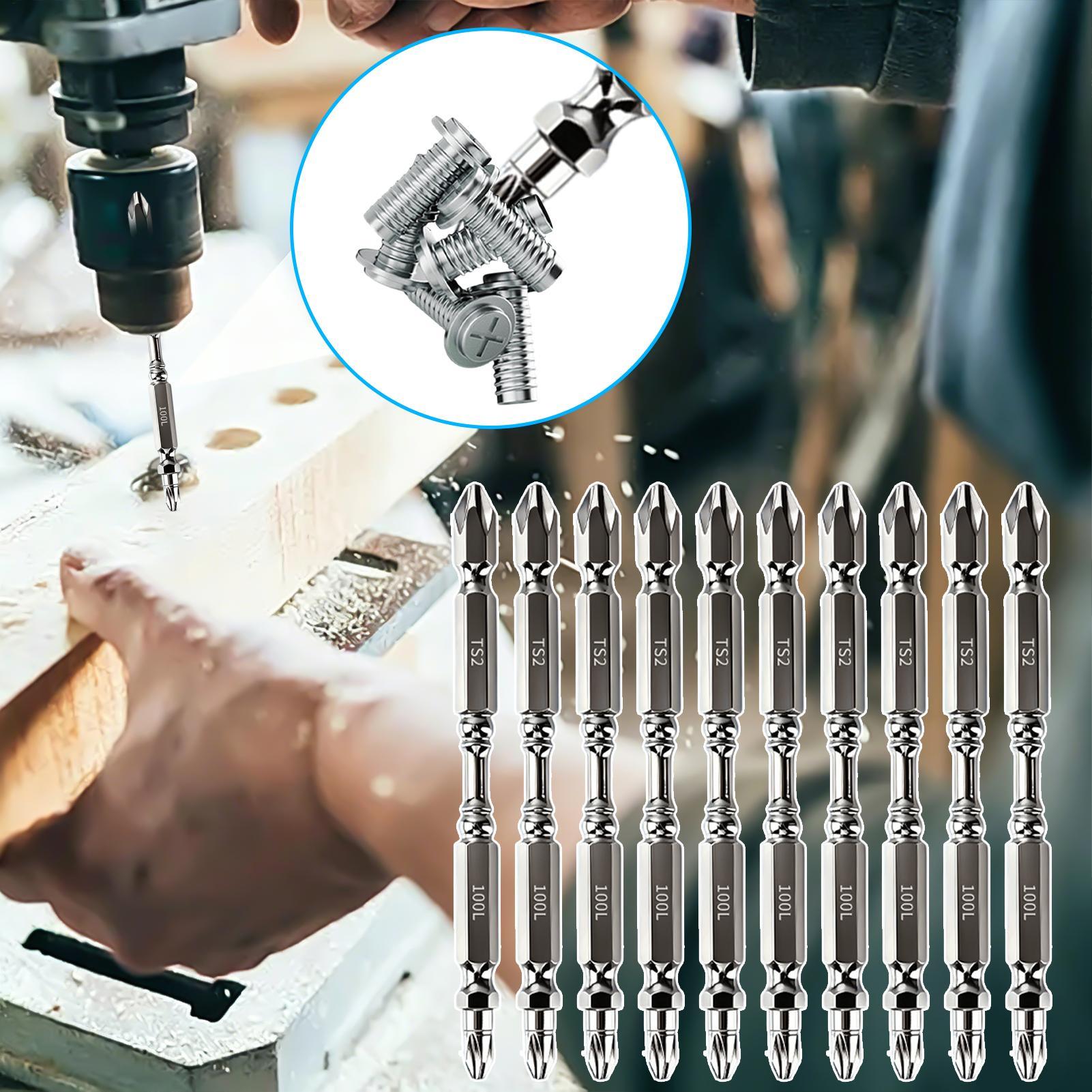 ドライバービットセット磁気ヘビーデューティ金属六角シャンク滑 - Power Tools Drill のレビューと価格