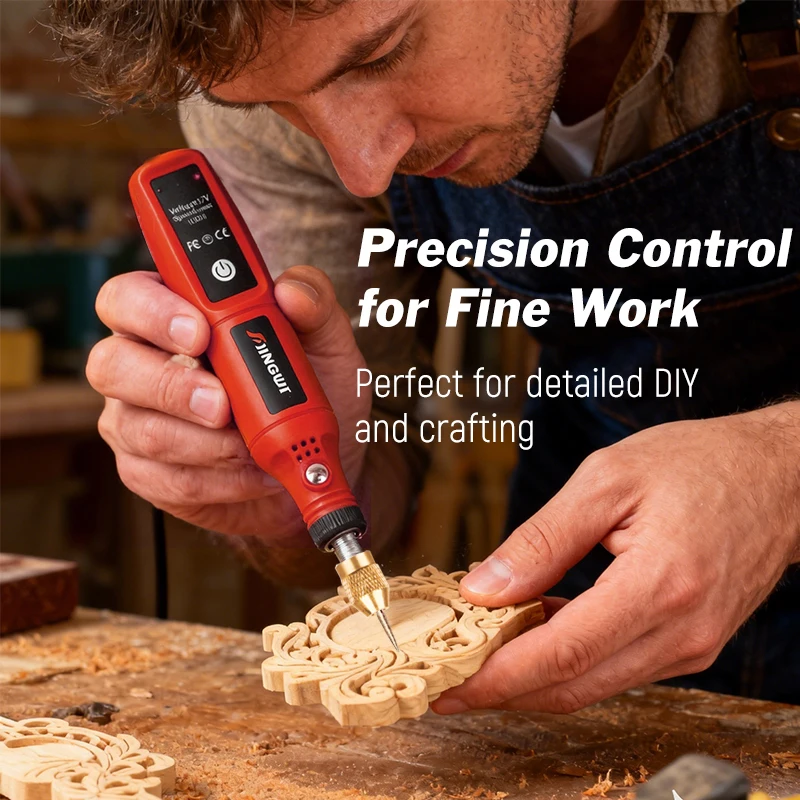 USB充電式コードレス彫刻ペンワイヤレス電動ドリル回転ツール - Power Tools Sheets のレビューと価格